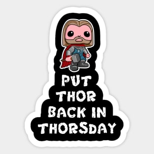 Thorsday Sticker